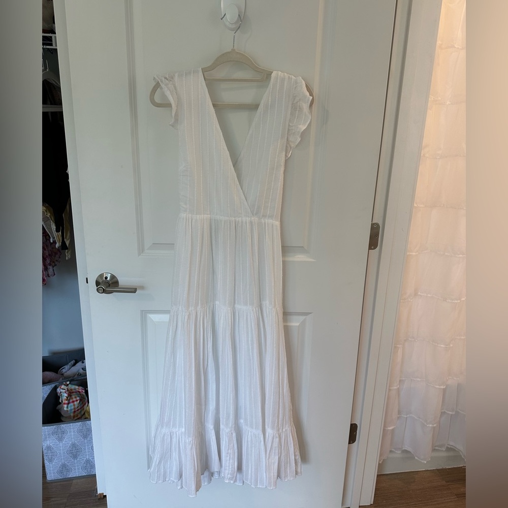 Zara white maxi dress